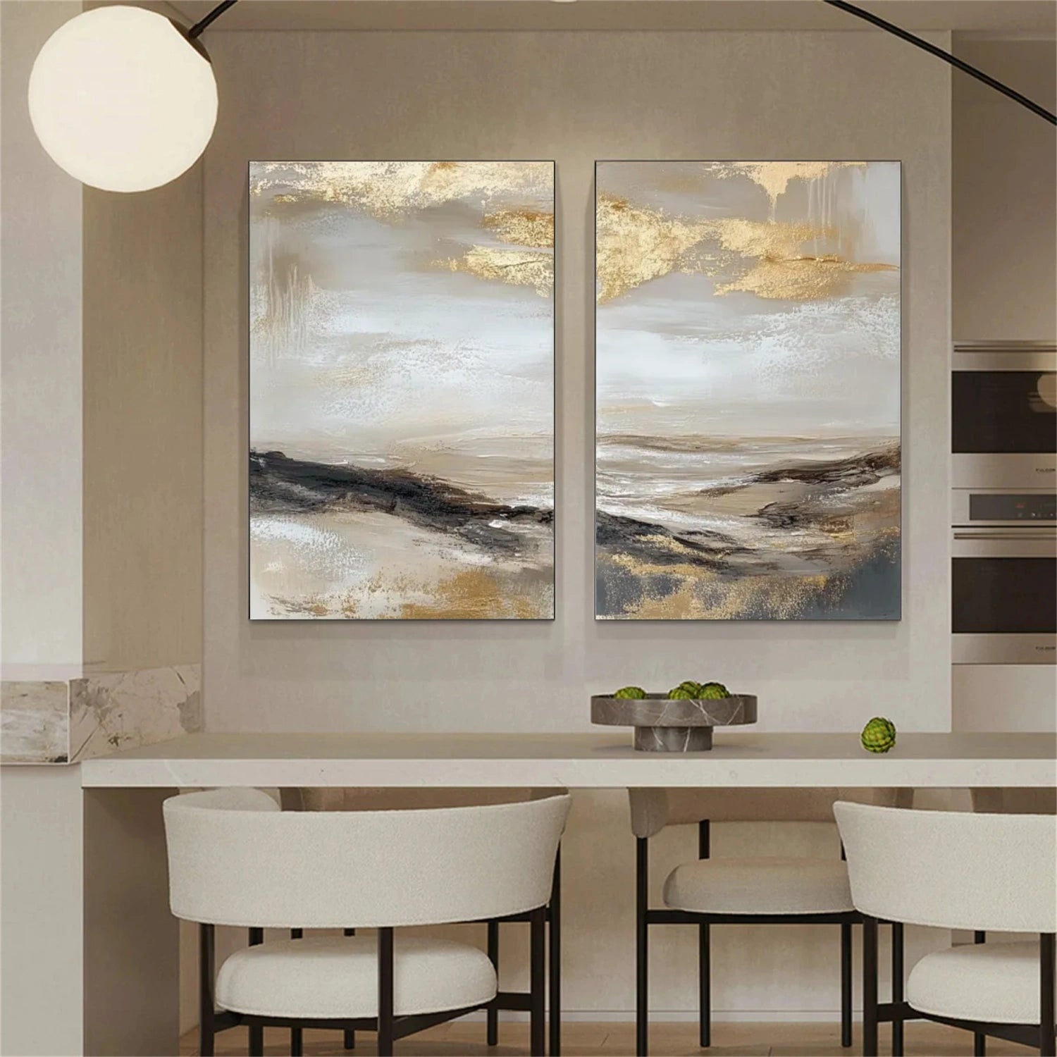 Abstract Canvas Wall Art Set of 2 #AP304