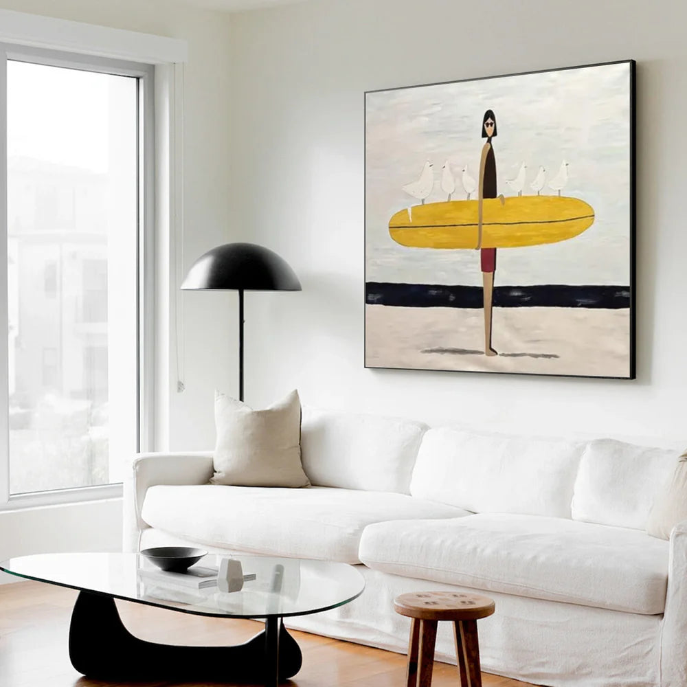 Abstract Portrait Canvas Art #AE129