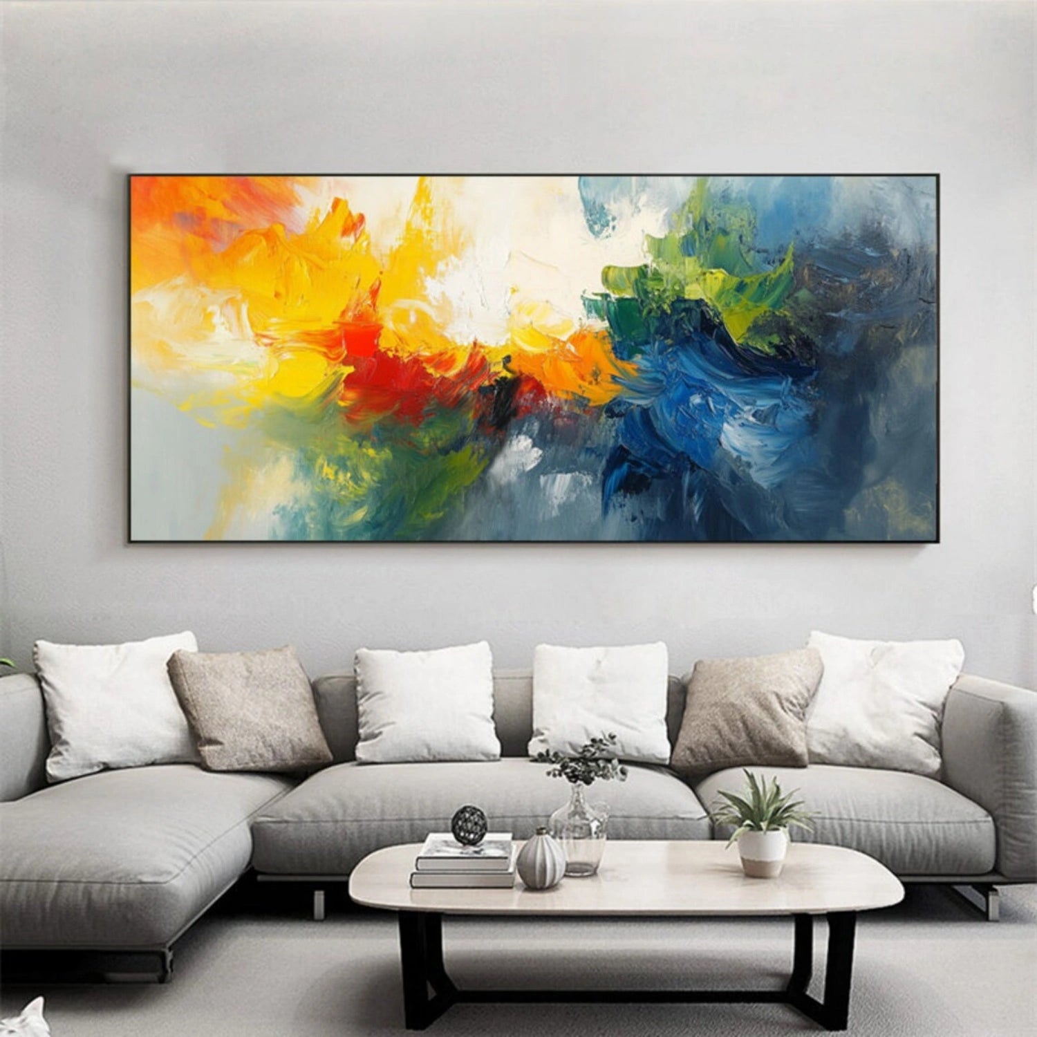 Colorful Abstract Painting Canvas #AP082