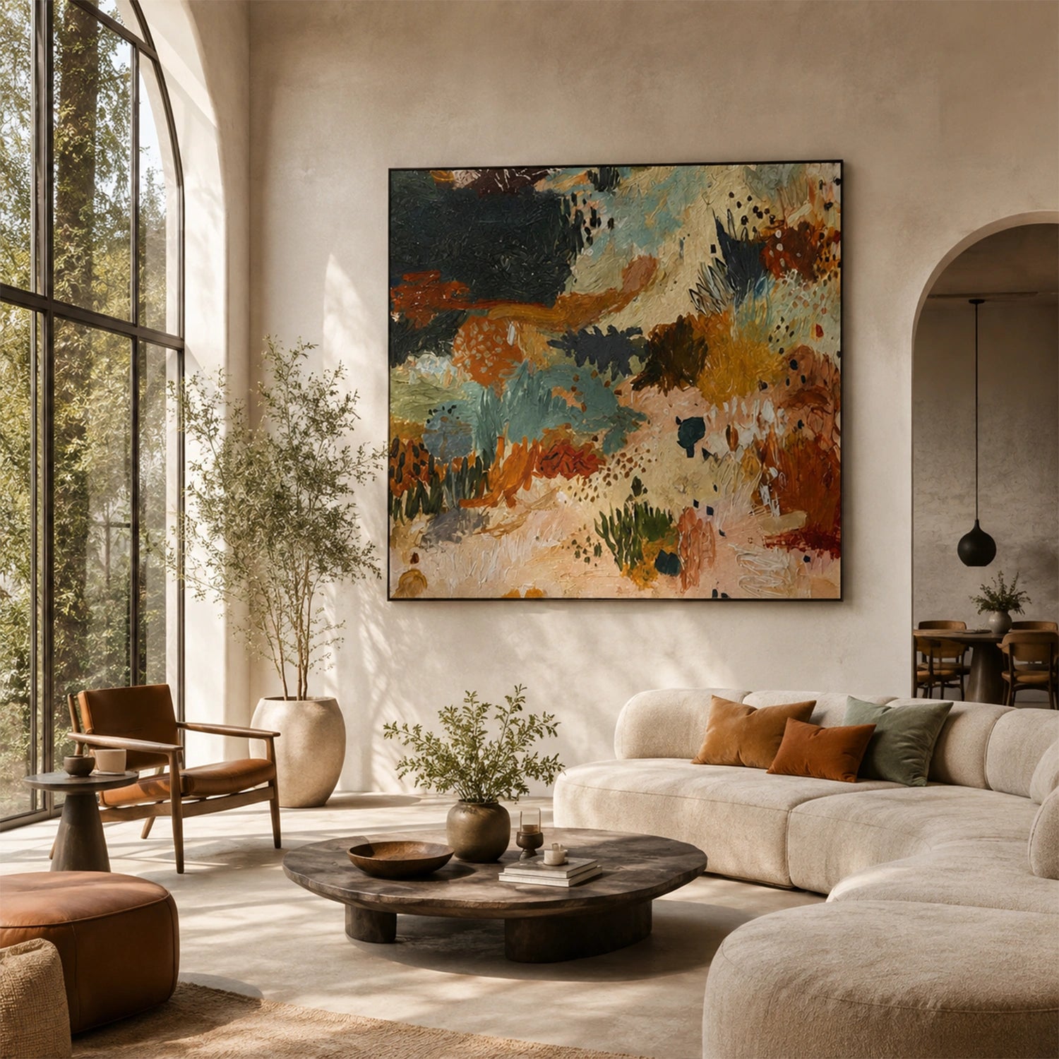 Colorful Abstract Canvas Wall Art #AP392