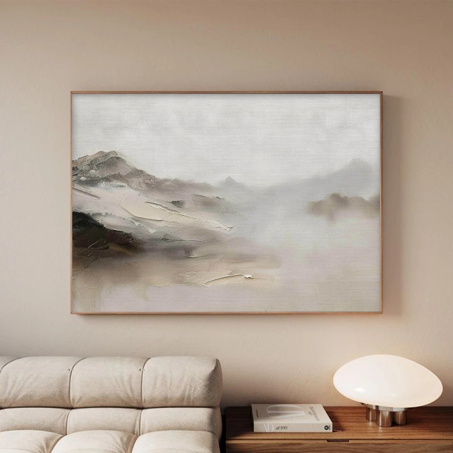 Abstract Mountain Textured Canvas Art #MO055