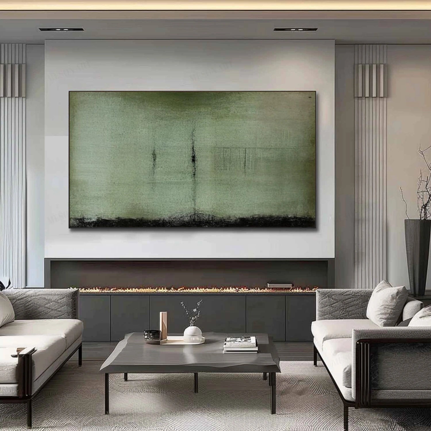 Abstract Canvas Wall Art #AP256