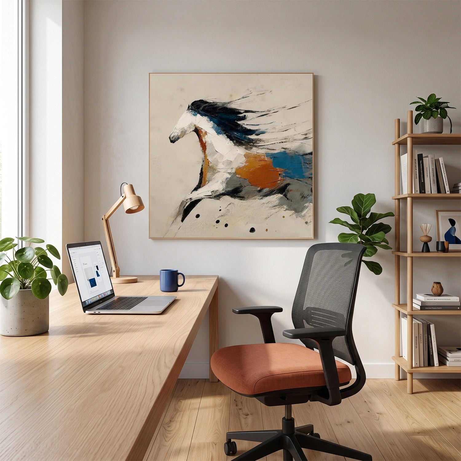 Abstract Animal Horse Wall Art #AC133