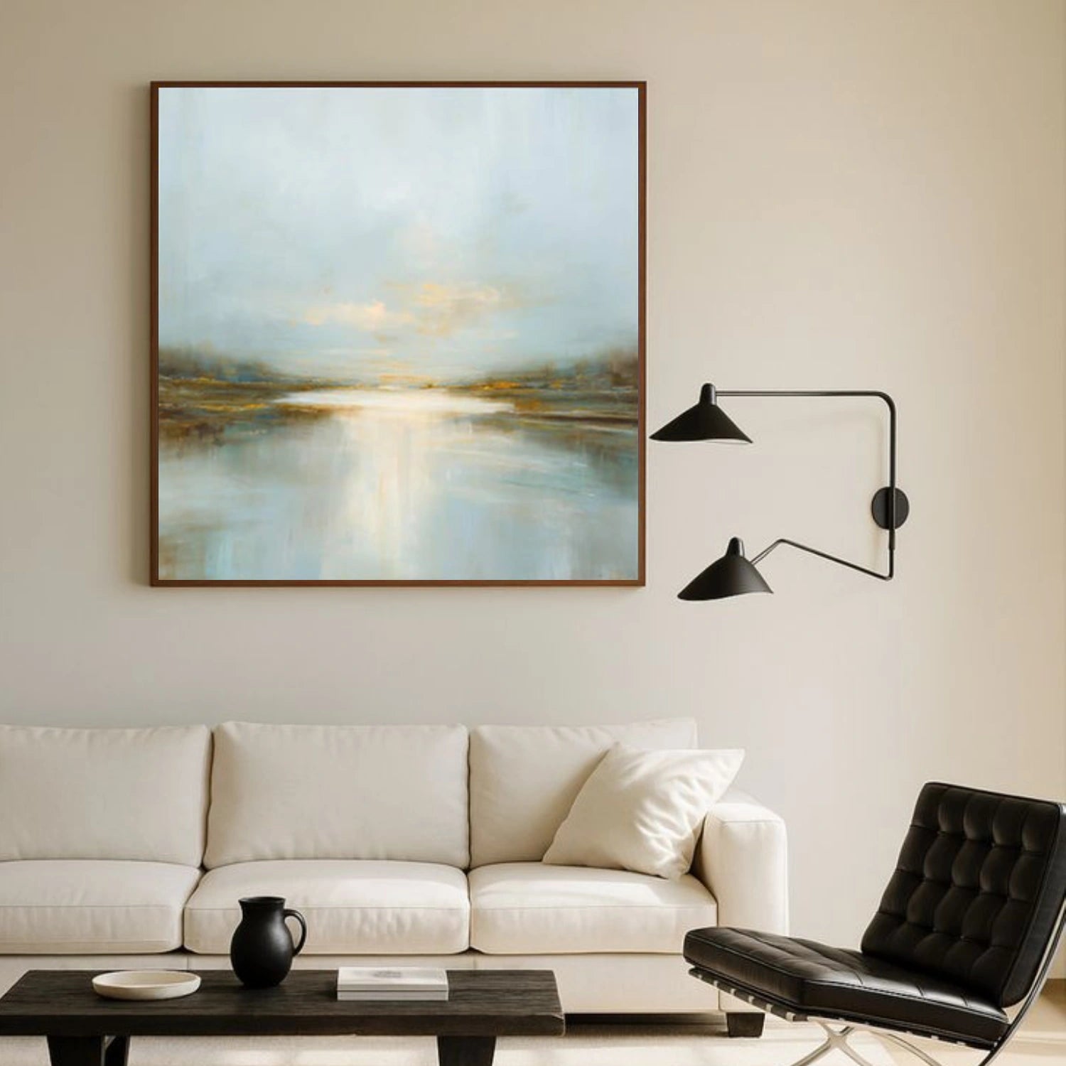 Ocean And Sky Abstract Wall Art #OS132