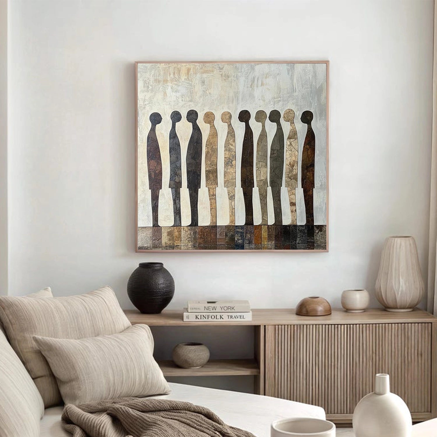 Abstract Portrait Canvas Art #AE121