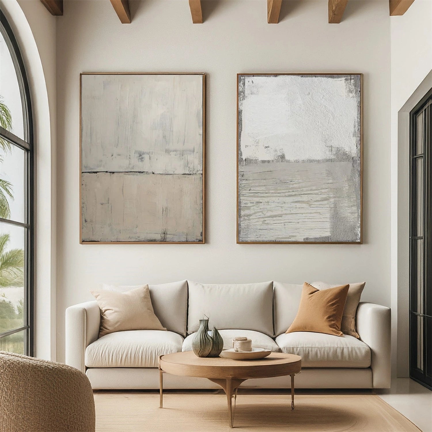 Abstract Canvas Wall Art Set of 2 #AP260
