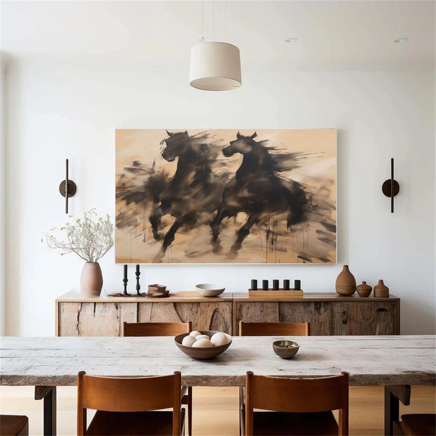 Abstract Animal Horse Wall Art #AC044