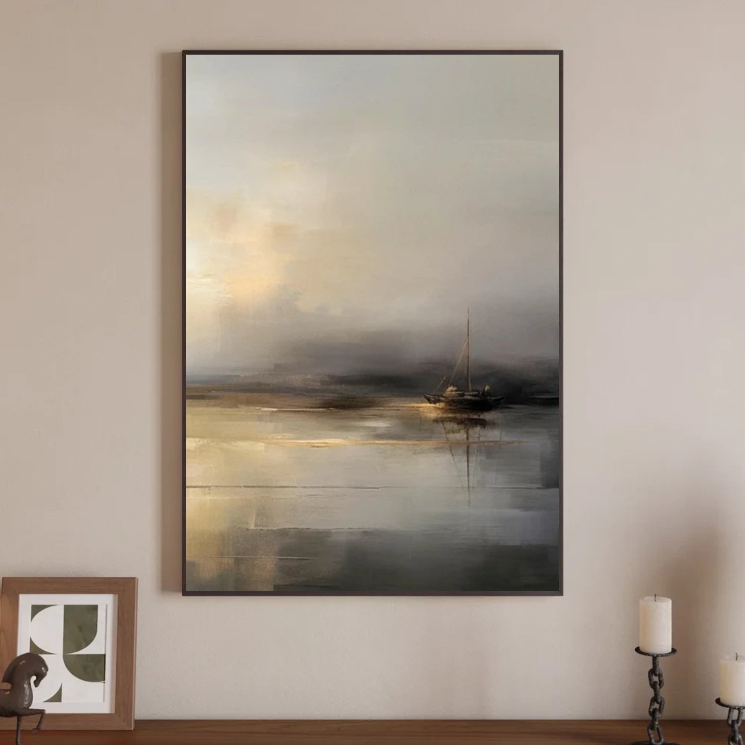 Ocean And Sky Abstract Wall Art #OS080