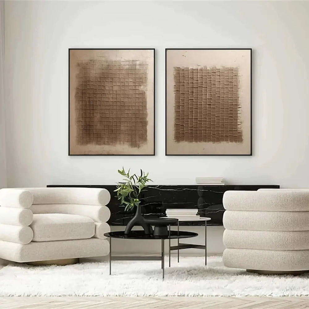 Wabi Sabi Texture Canvas Art Set of 2 #WS043