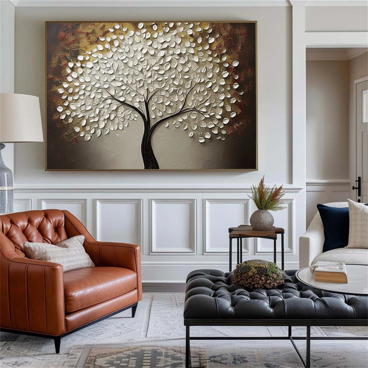 Tree Abstract Textured Wall Art #TP056