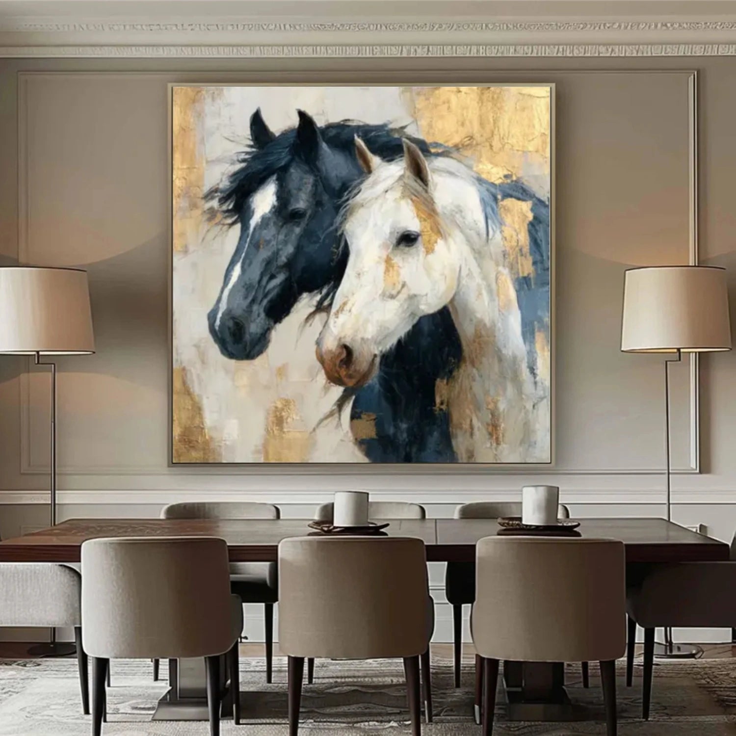 Abstract Animal Horse Wall Art #AC060