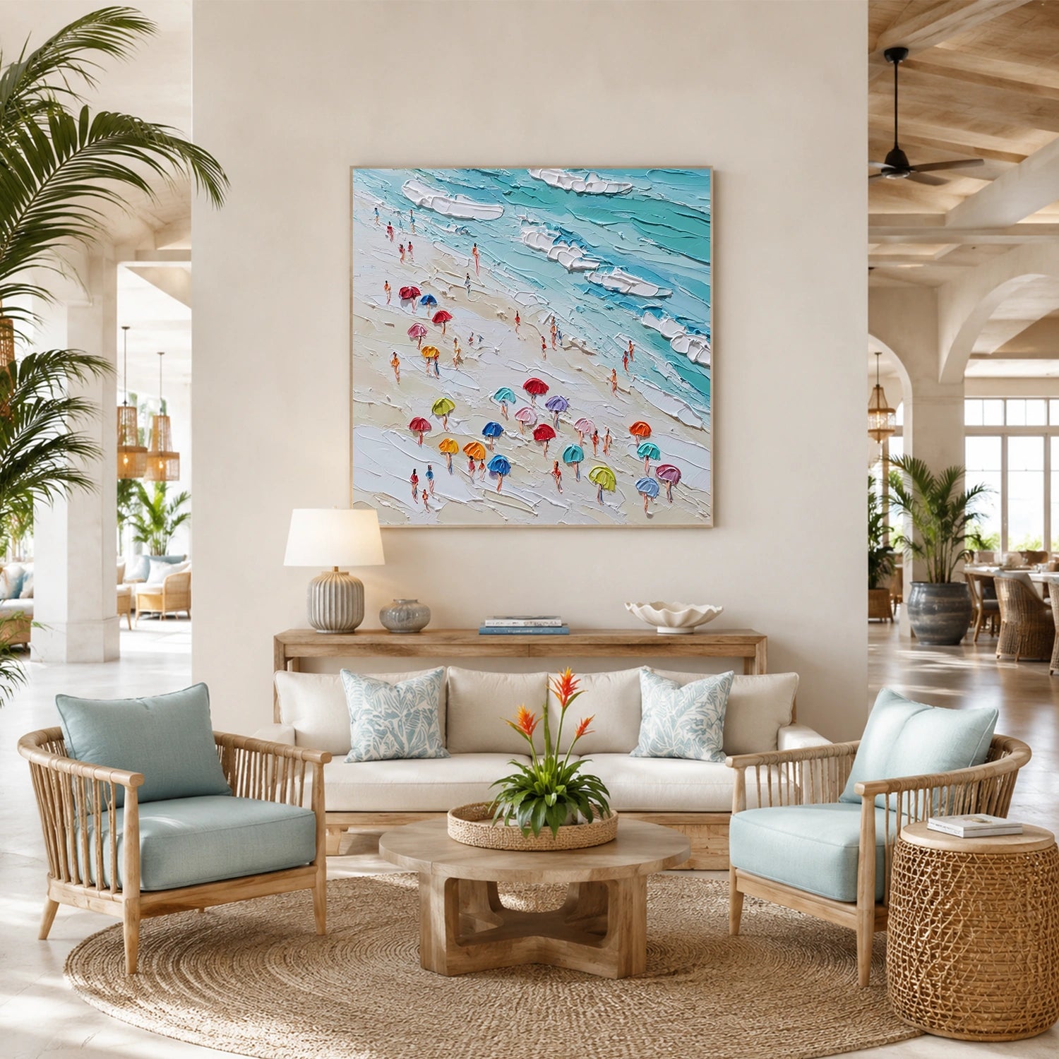 Ocean Abstract Textured Wall Art #OP078