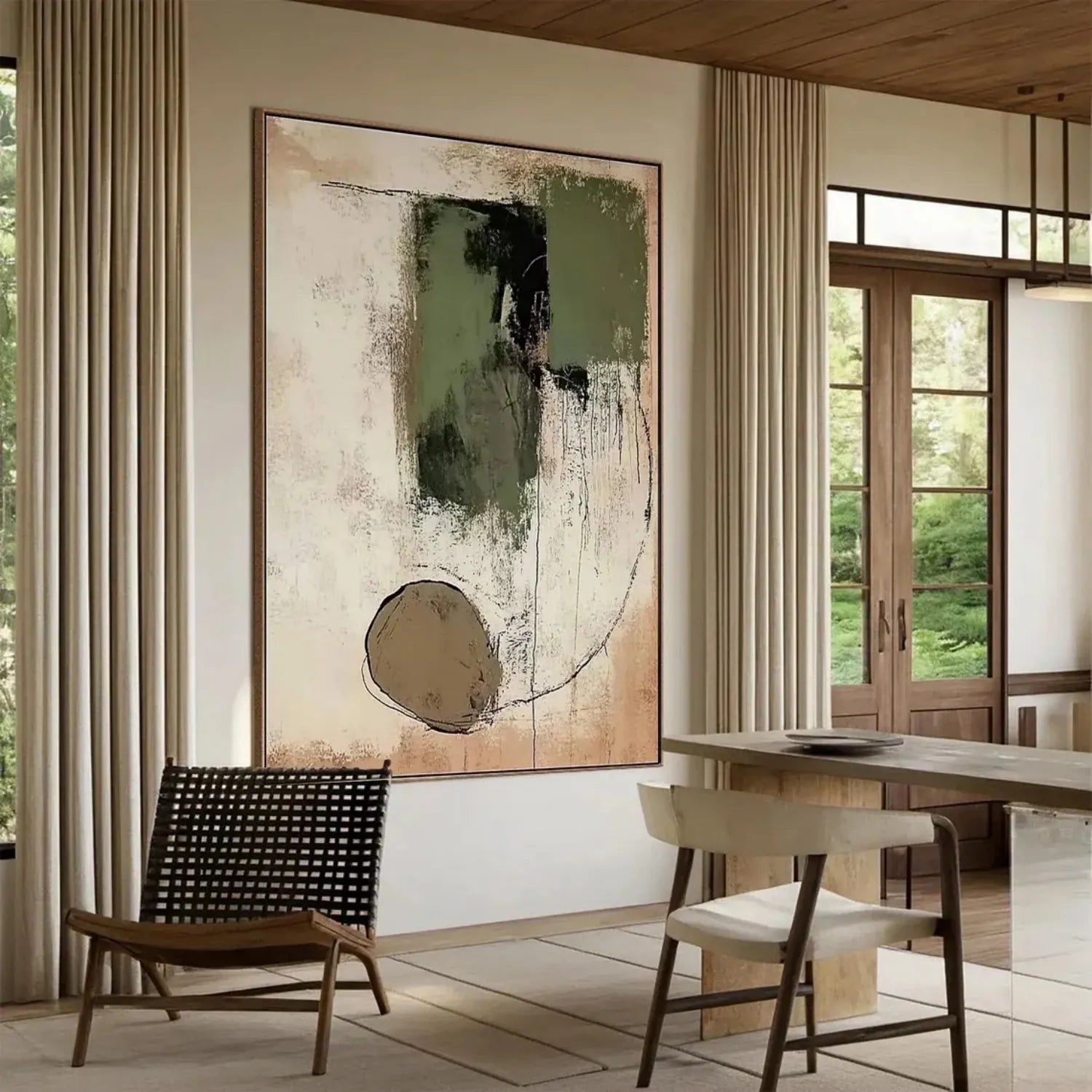 Colorful Abstract Painting Canvas #AP117