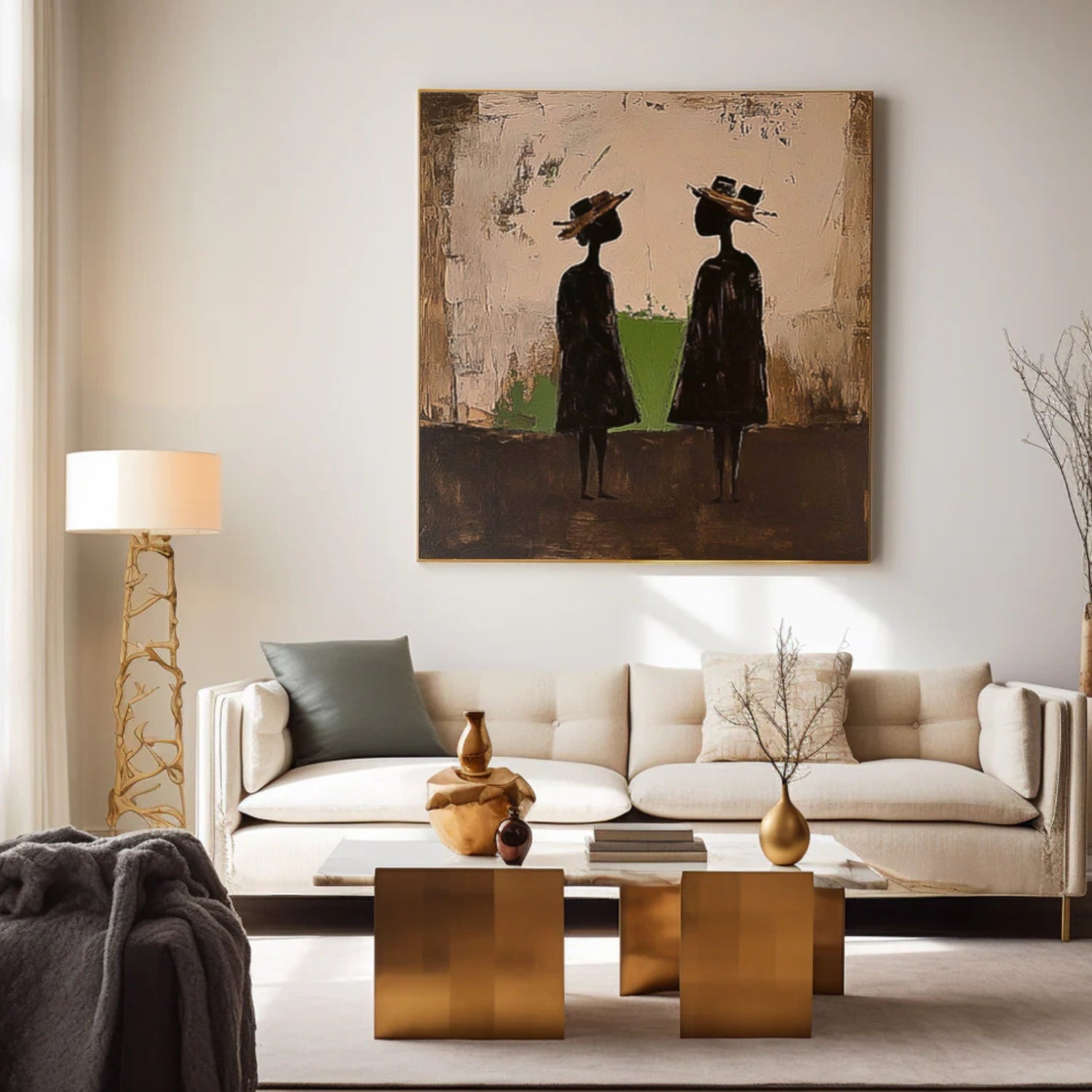 Abstract Portrait Canvas Art #AE114
