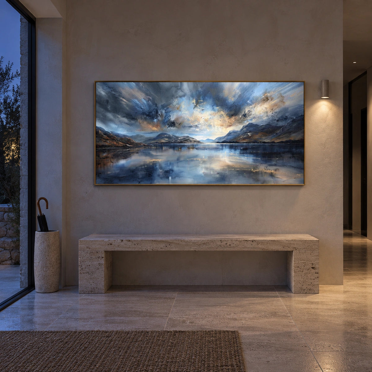 Ocean And Sky Abstract Wall Art #OS234