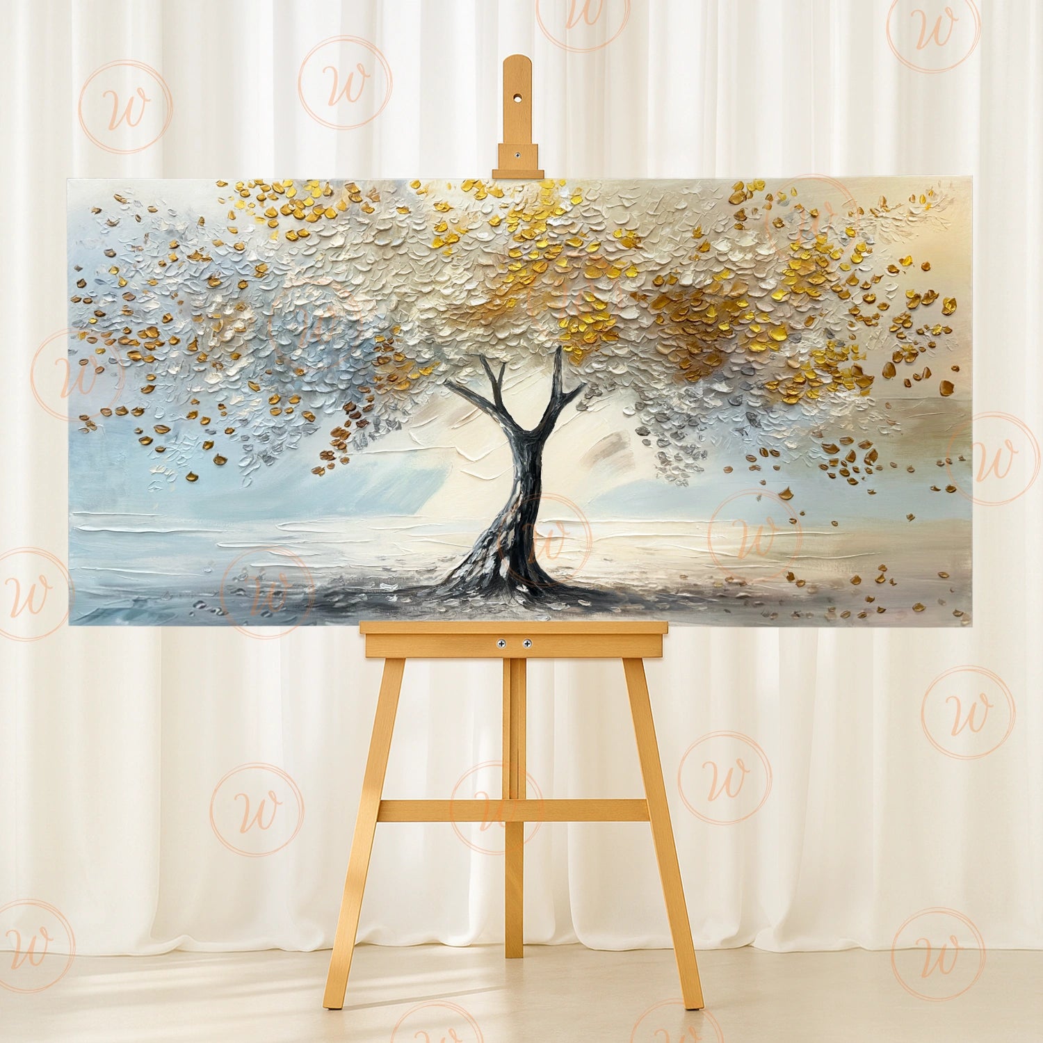 Tree Abstract Textured Wall Art #TP042