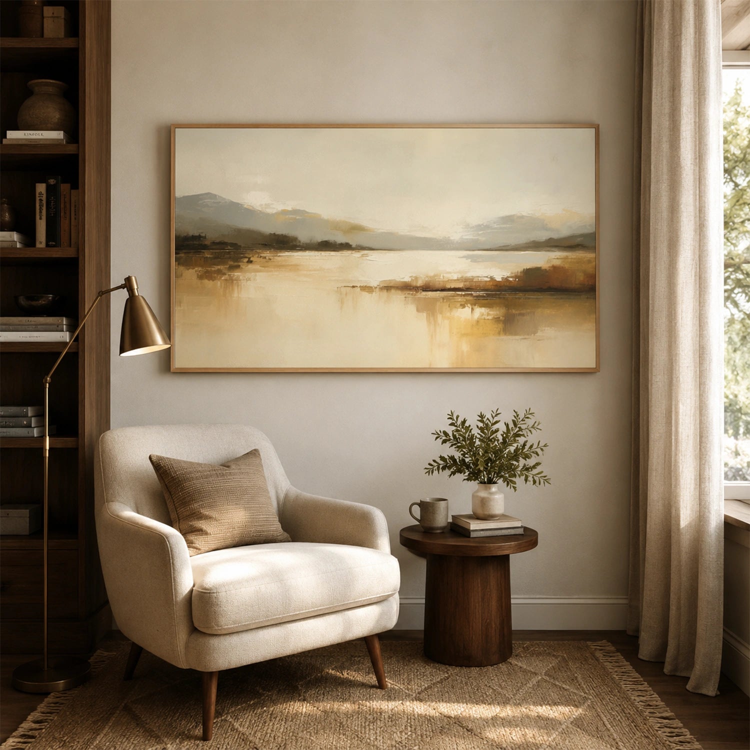 Abstract Mountain Canvas Art #MO066