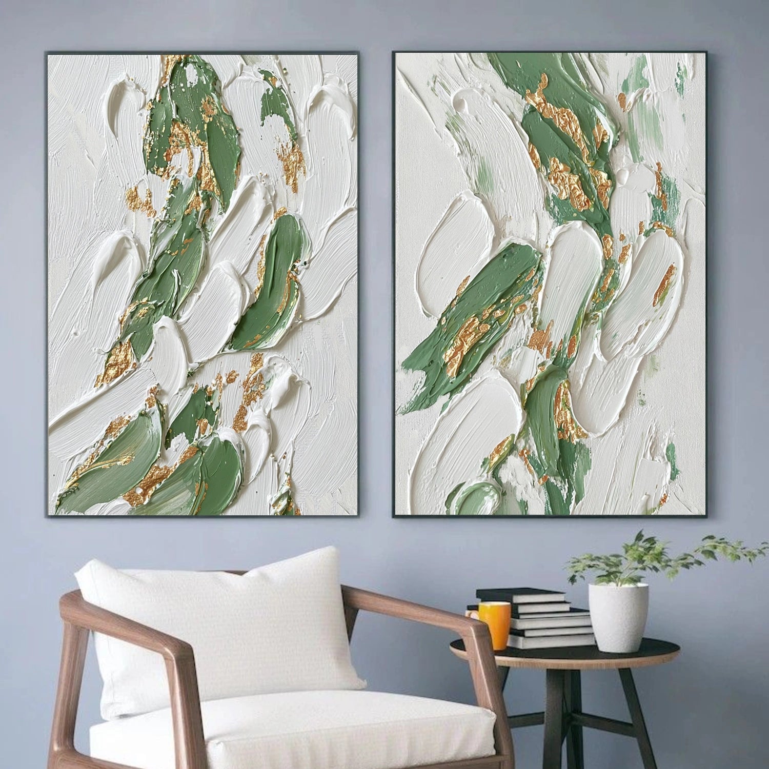 Abstract Textured Wall Art Set of 2 #AT133