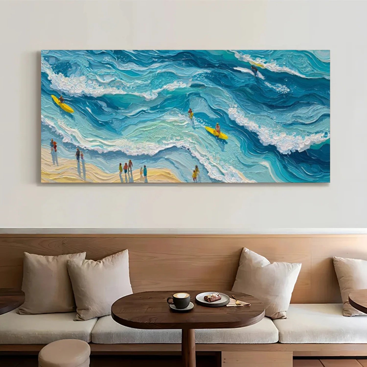 Surfing Sport Textured Wall Art #MS096
