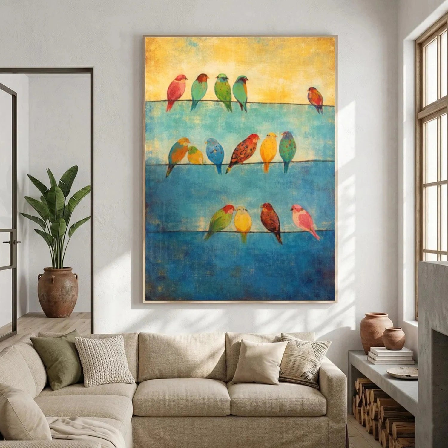 Abstract Animal Bird Wall Art #AC130