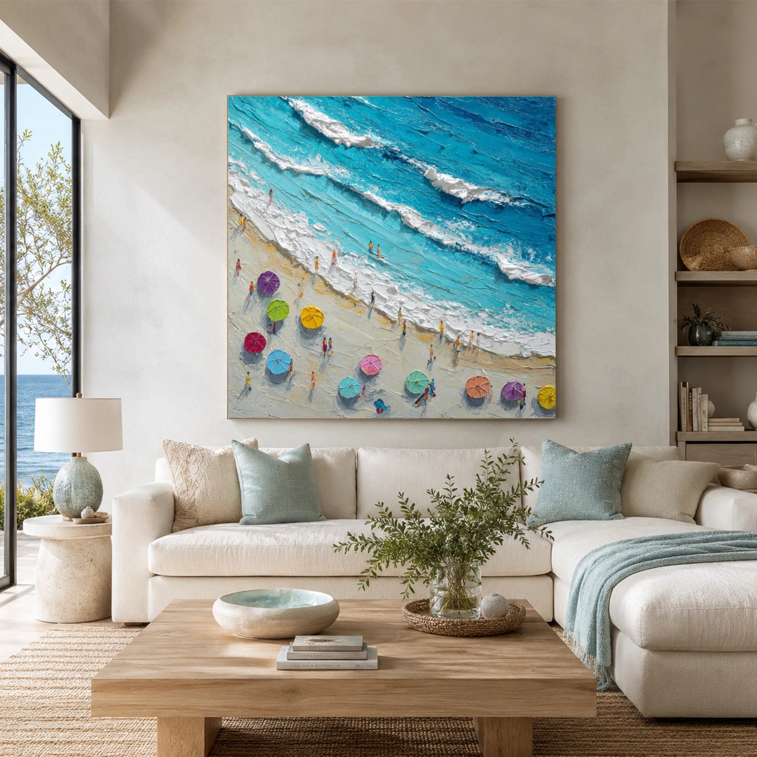 Ocean Abstract Textured Wall Art #OP074