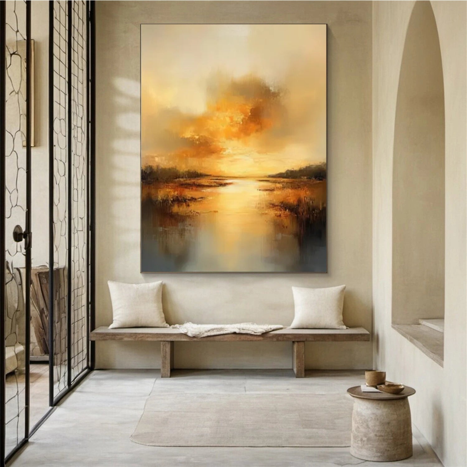 Ocean And Sky Abstract Wall Art #OS065