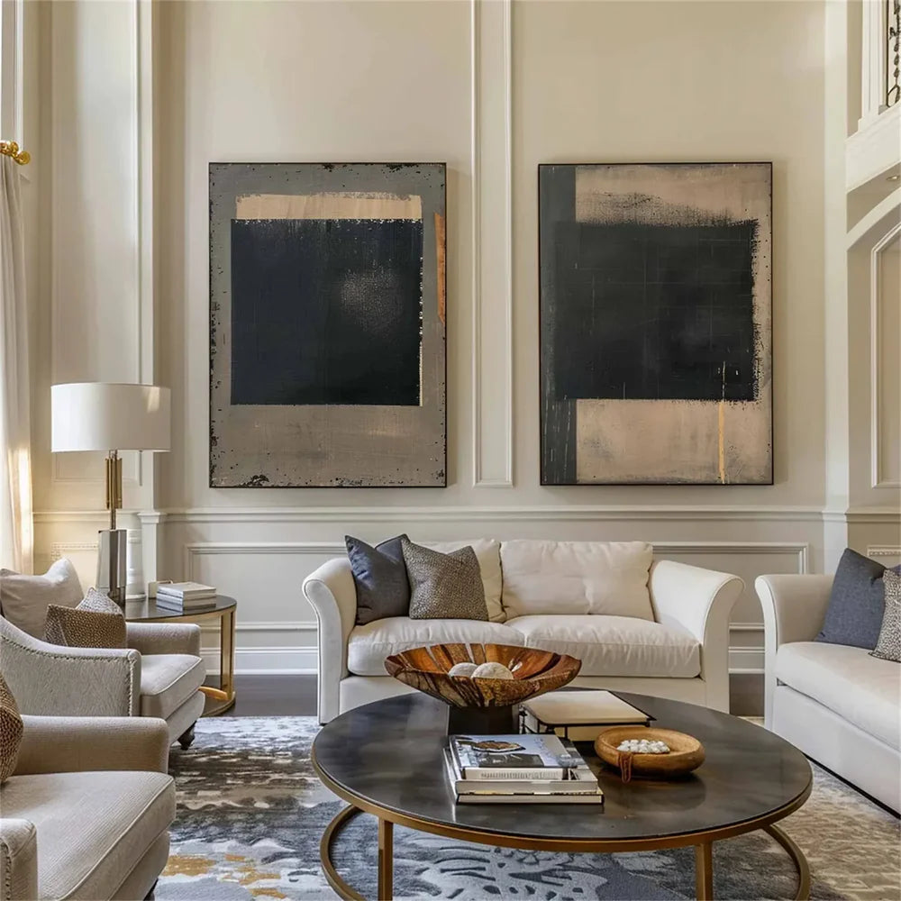 Wabi Sabi Canvas Art Set of 2 #WS044