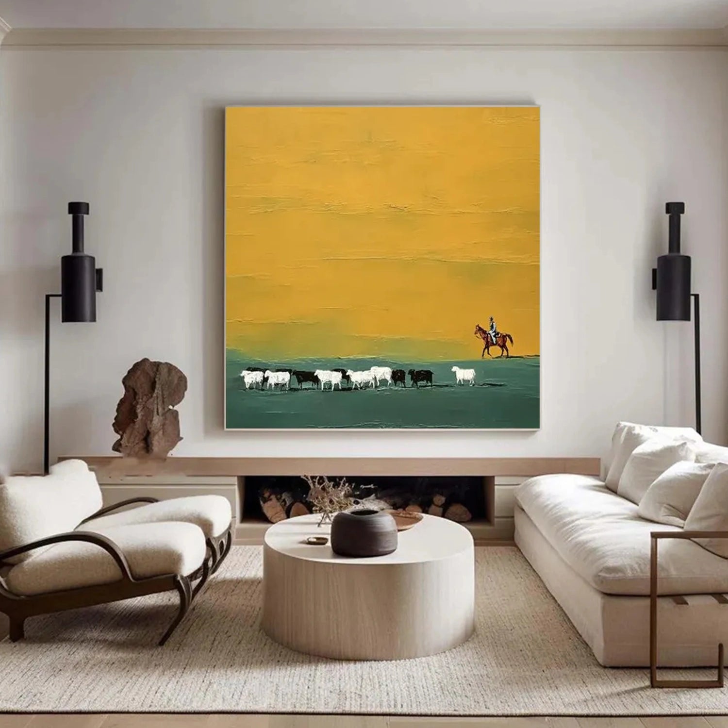 Abstract Animal Horse Wall Art #AC076