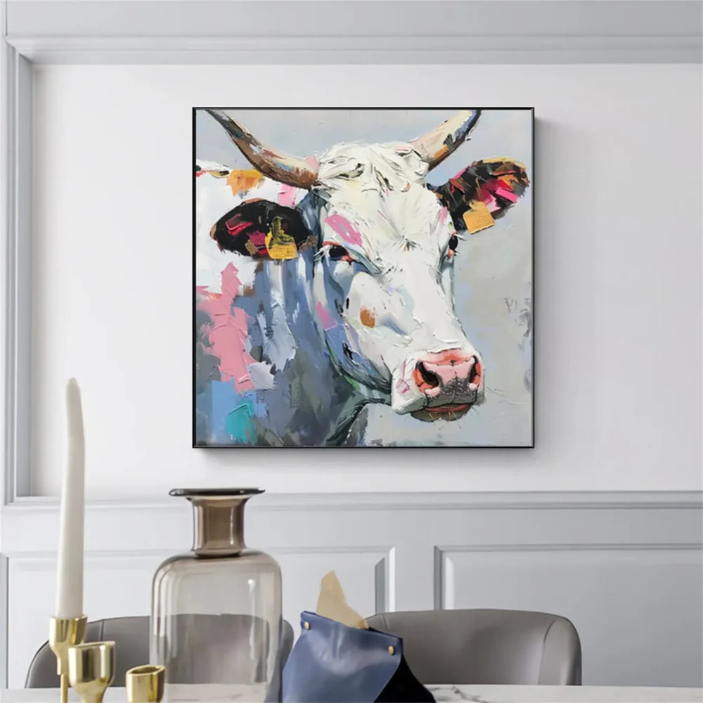 Animal Textured Canvas Art Painting #AC035