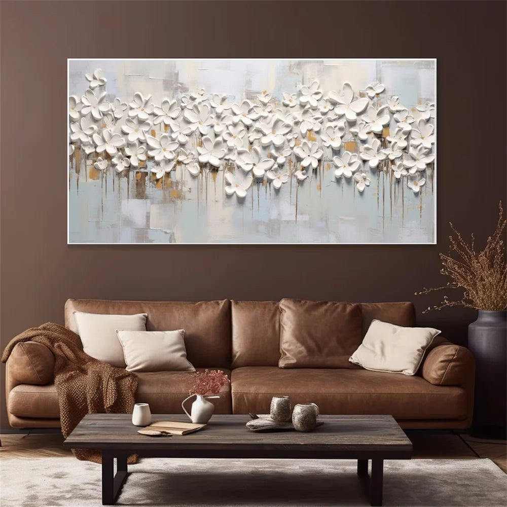 Flower Textured Painting Canvas #FP061