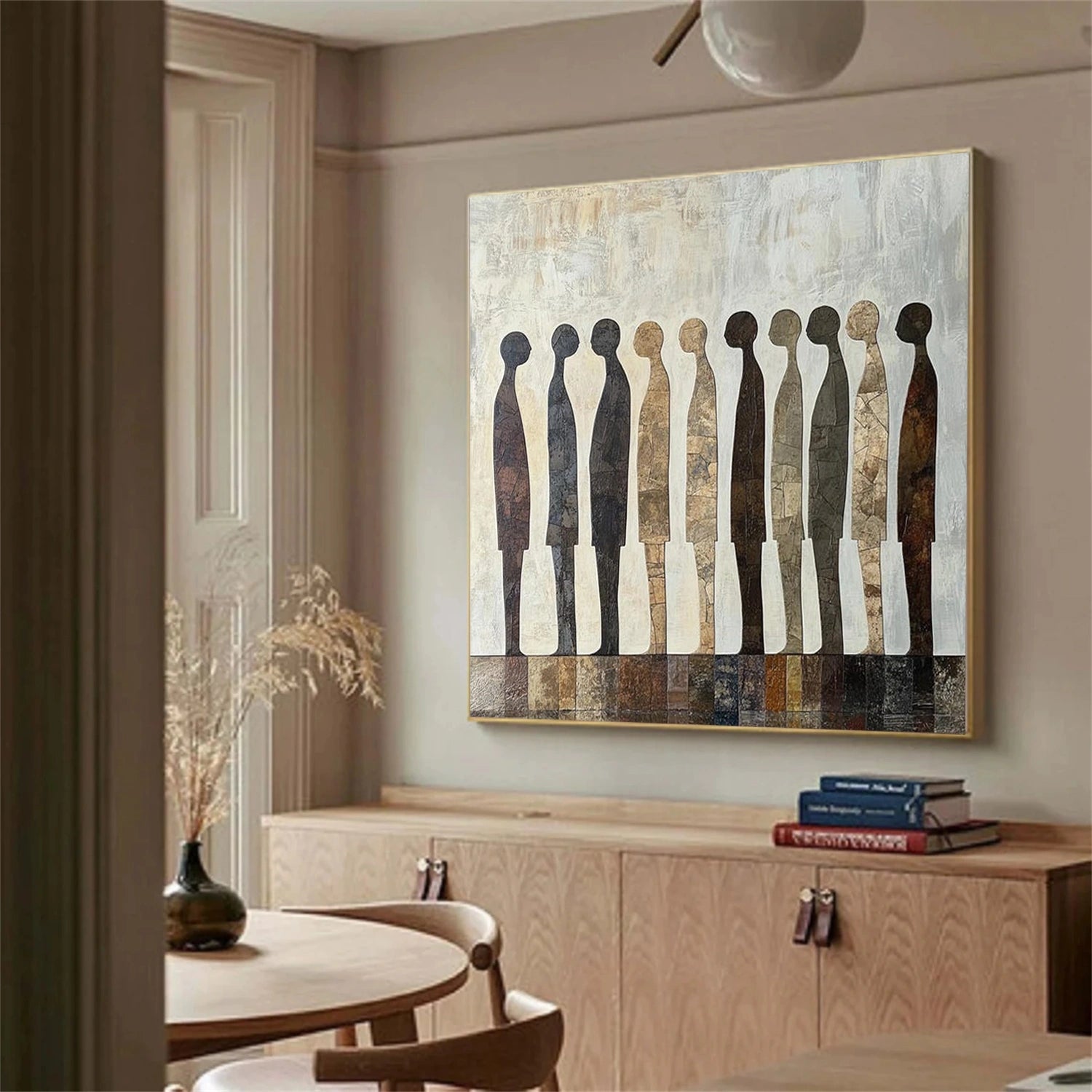 Abstract Portrait Canvas Art #AE121