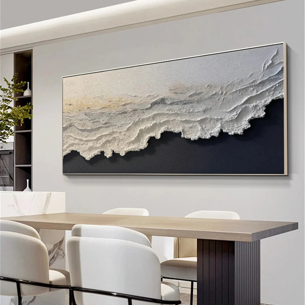 Ocean And Sky Textured Painting Canvas #OS025
