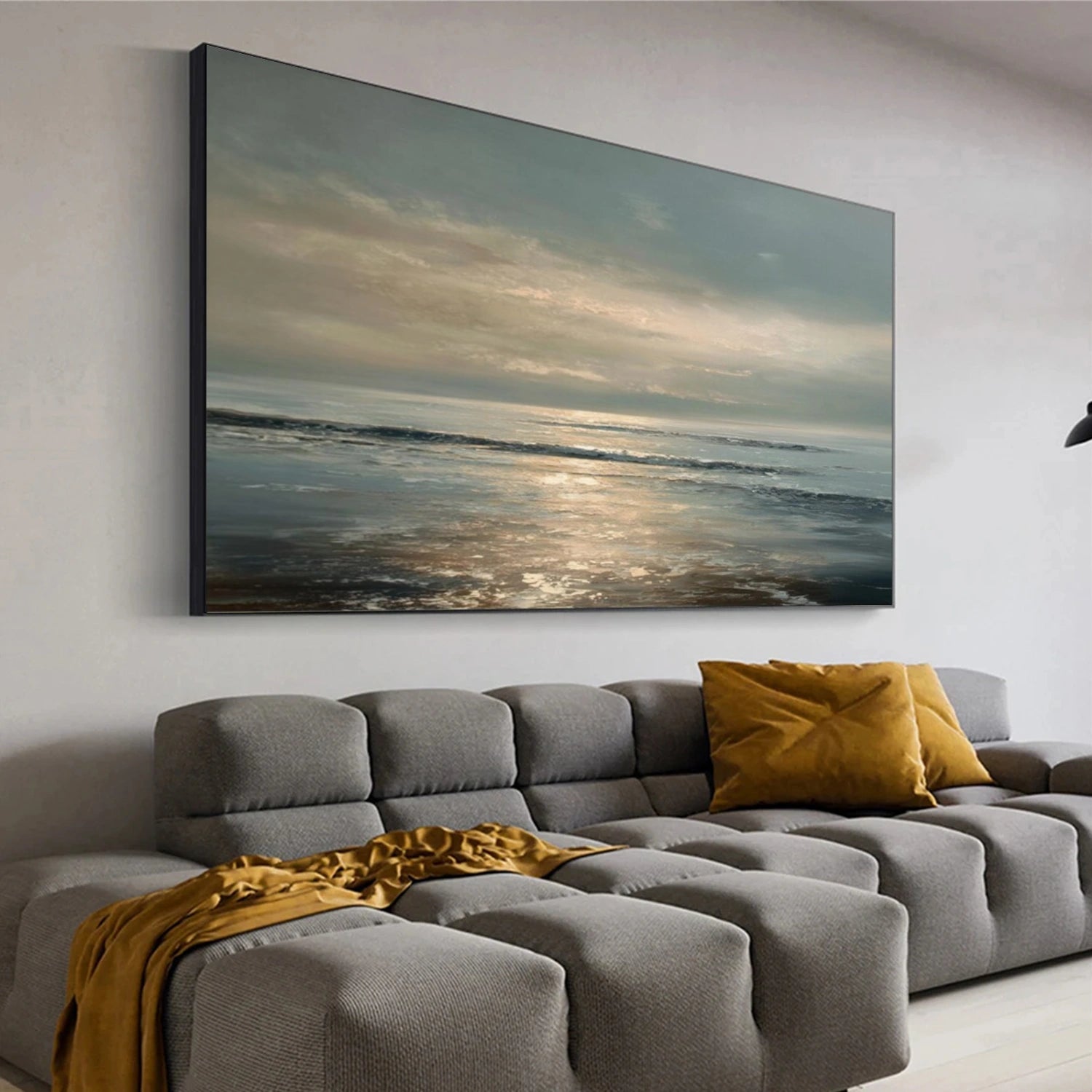 Ocean And Sky Abstract Wall Art #OS094