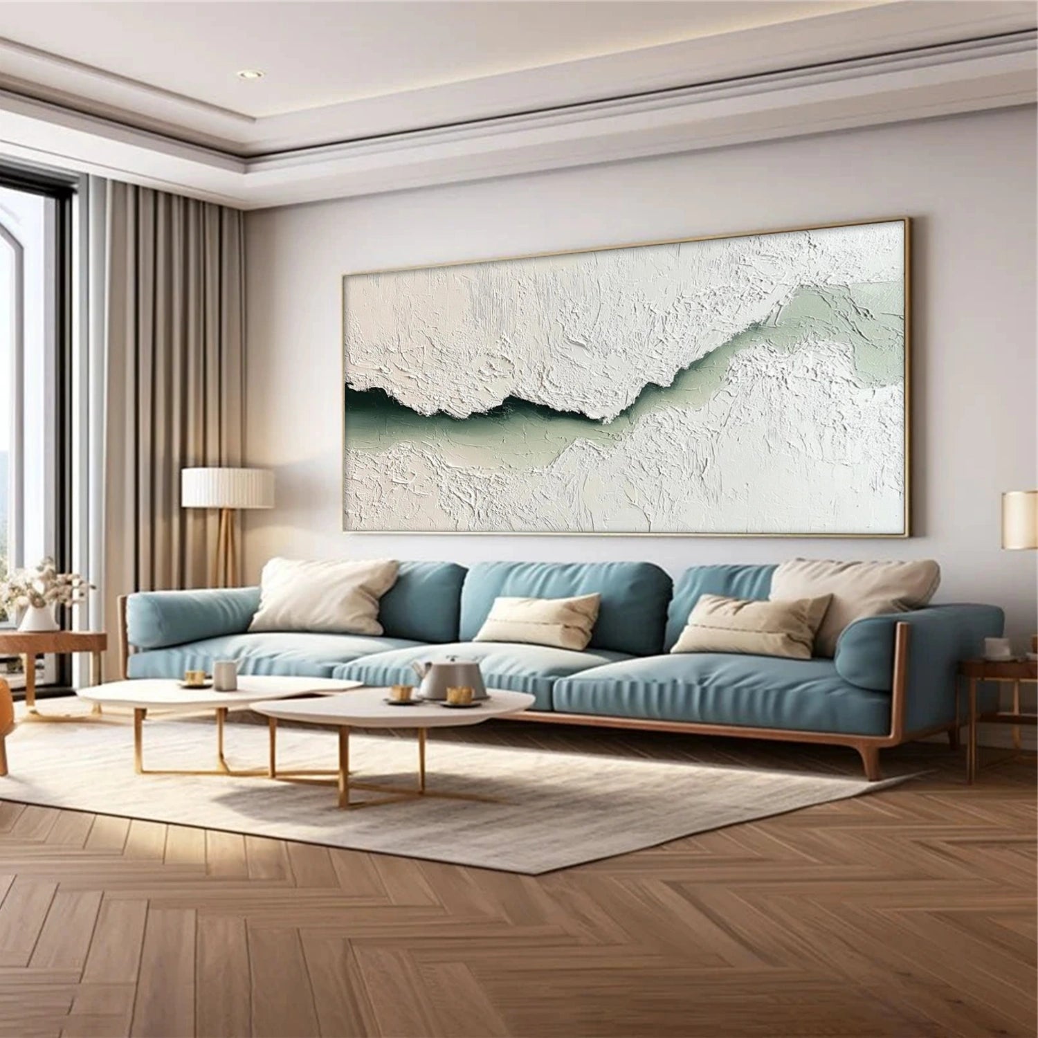 Ocean Abstract Textured Wall Art #OP052