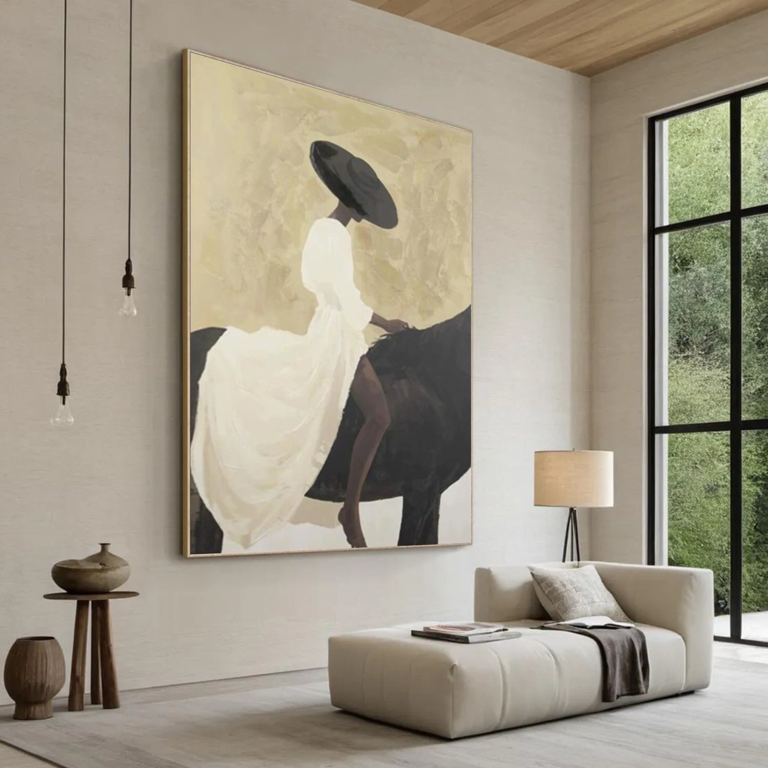 Abstract Portrait Canvas Art #AE069