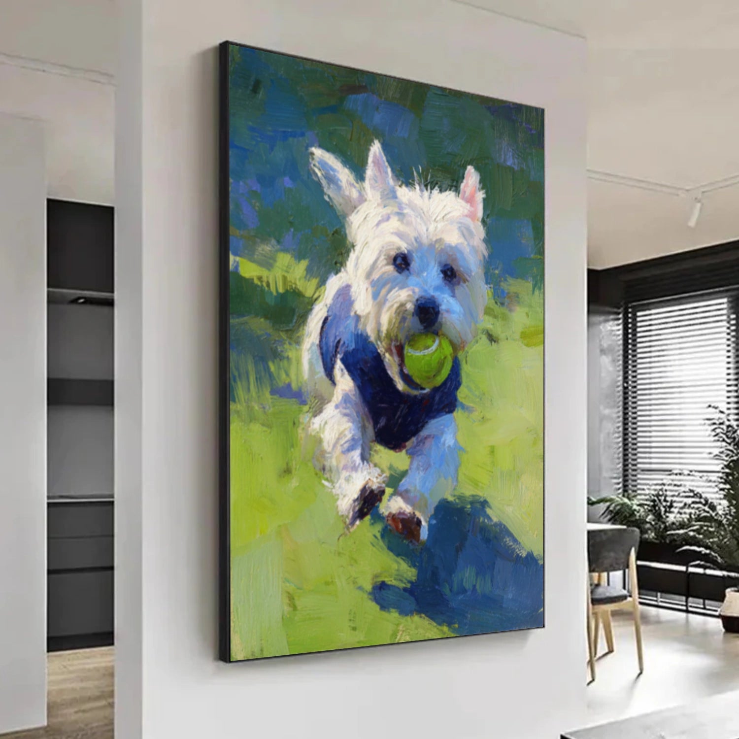 Abstract Animal Dog Wall Art #AC091