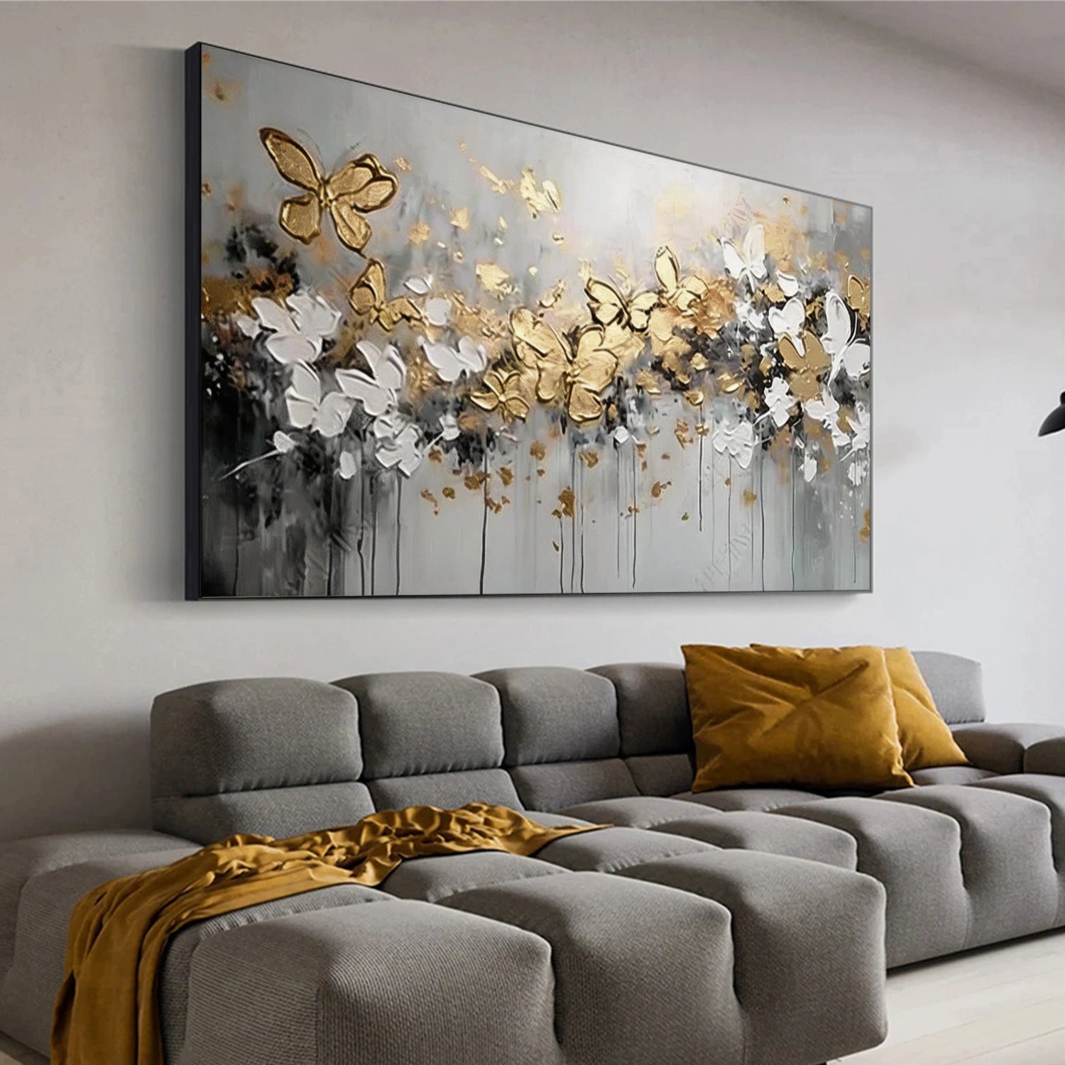 Flower Abstract Textured Wall Art #FP194