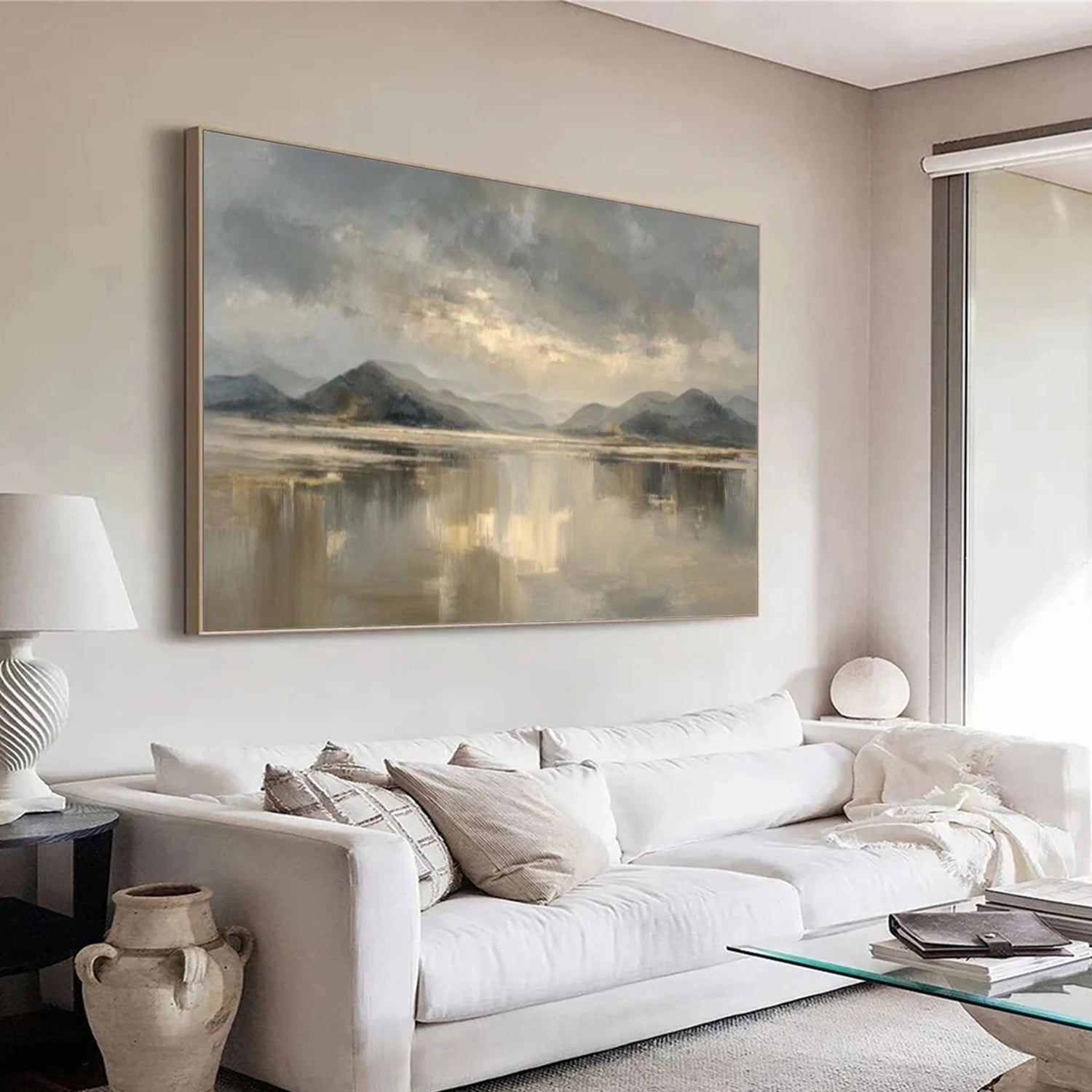 Ocean And Sky Abstract Wall Art #OS138