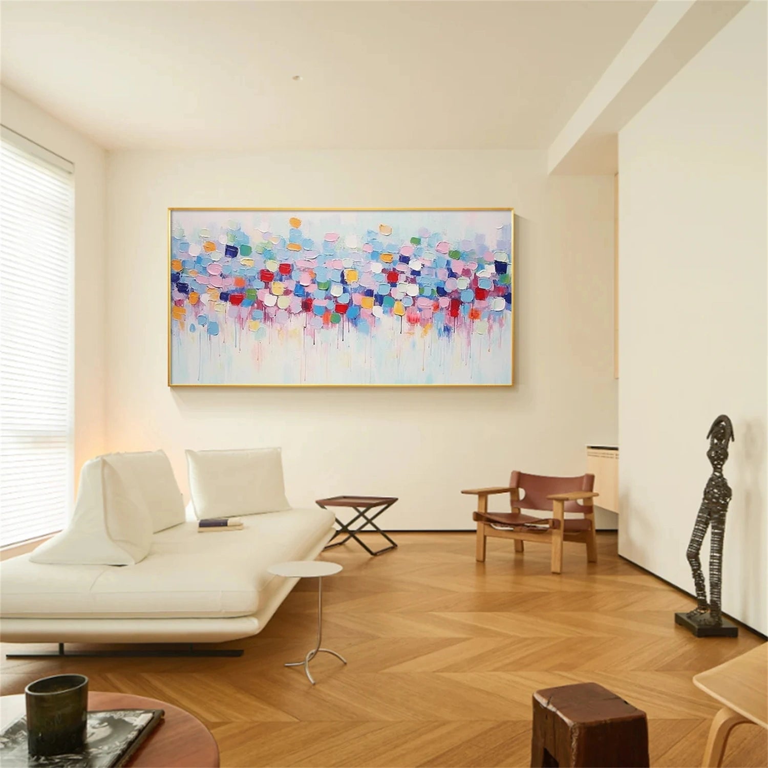 Colorful Abstract Painting Canvas #AP081