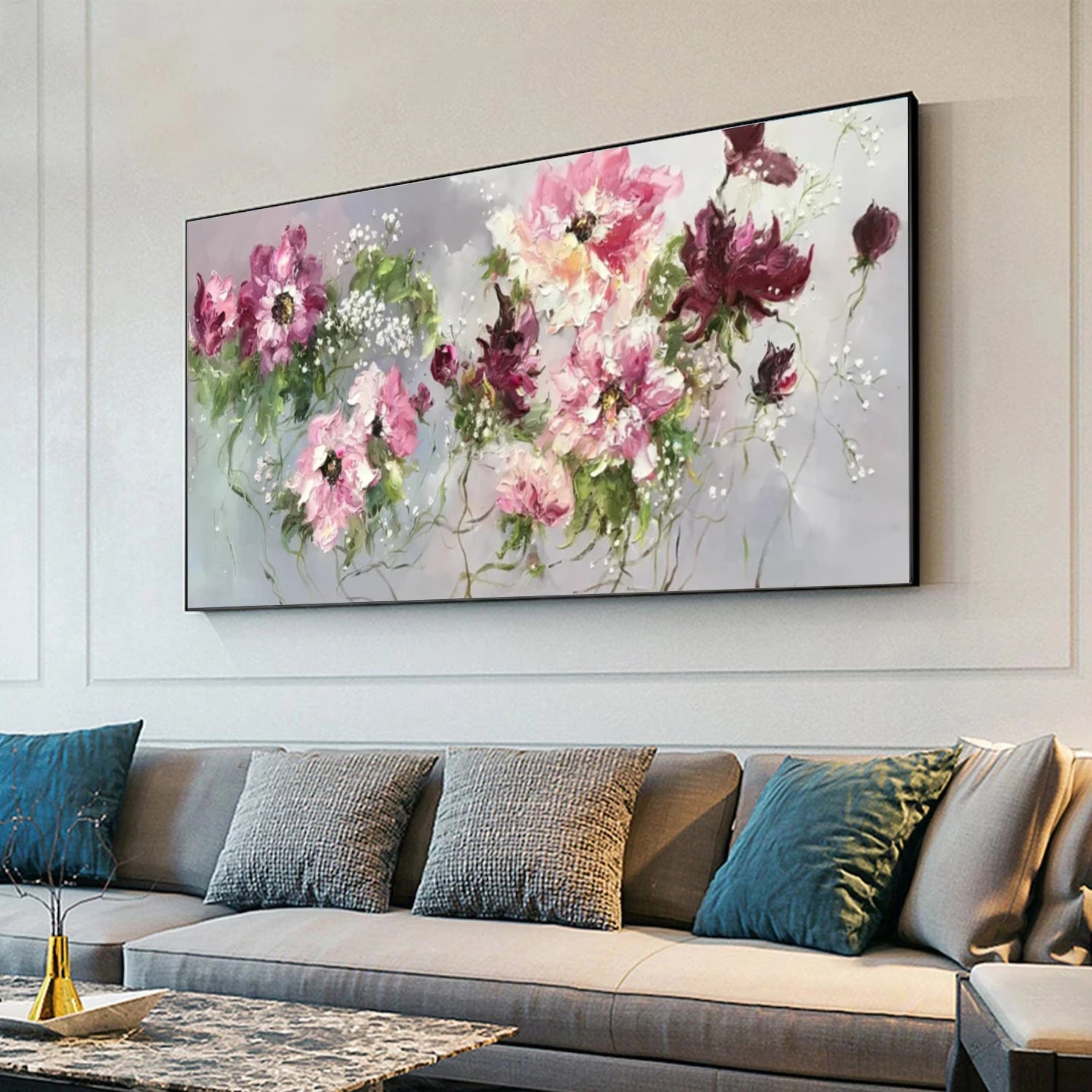 Colorful Flower Abstract Wall Art #FP143