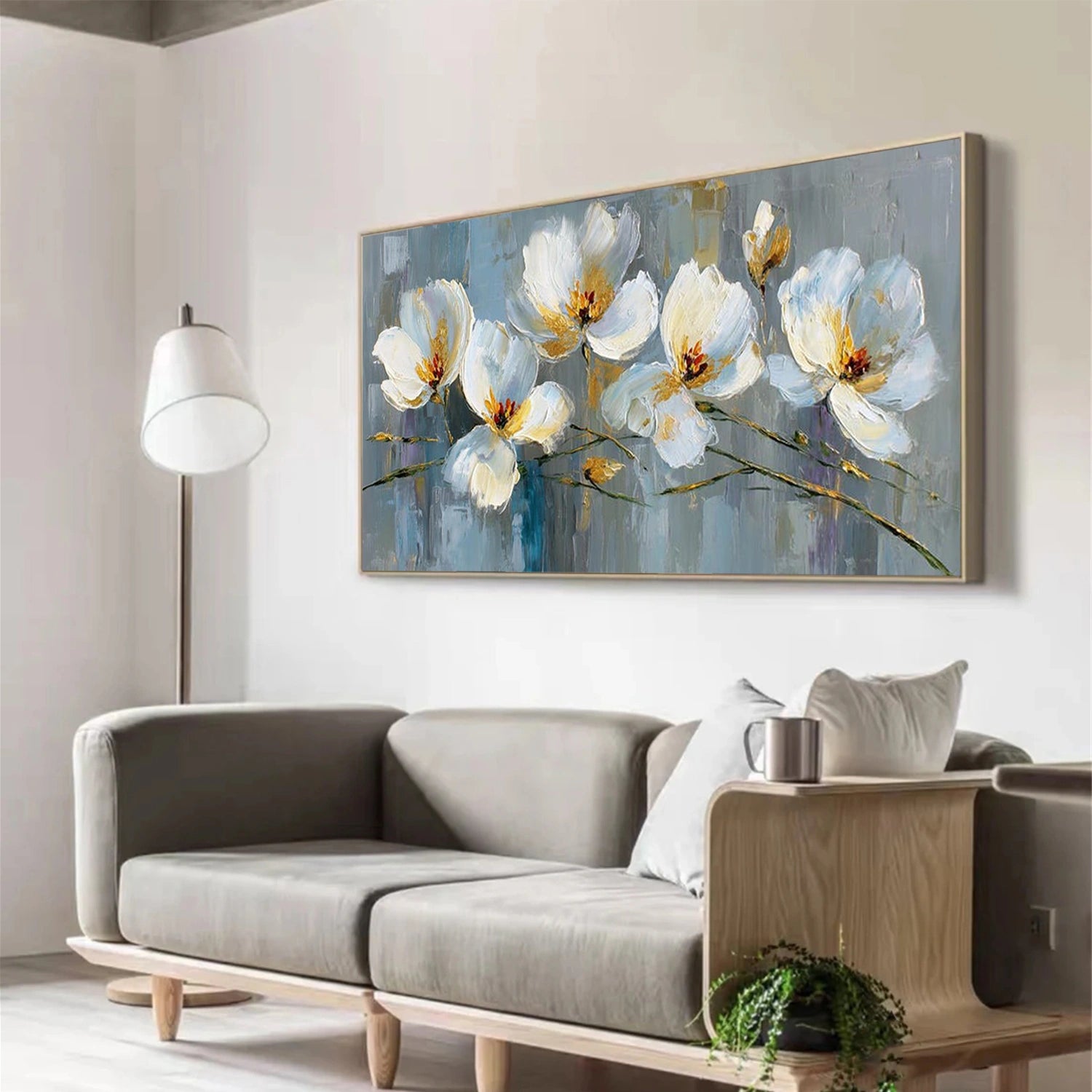 Flower Abstract Textured Wall Art #FP186