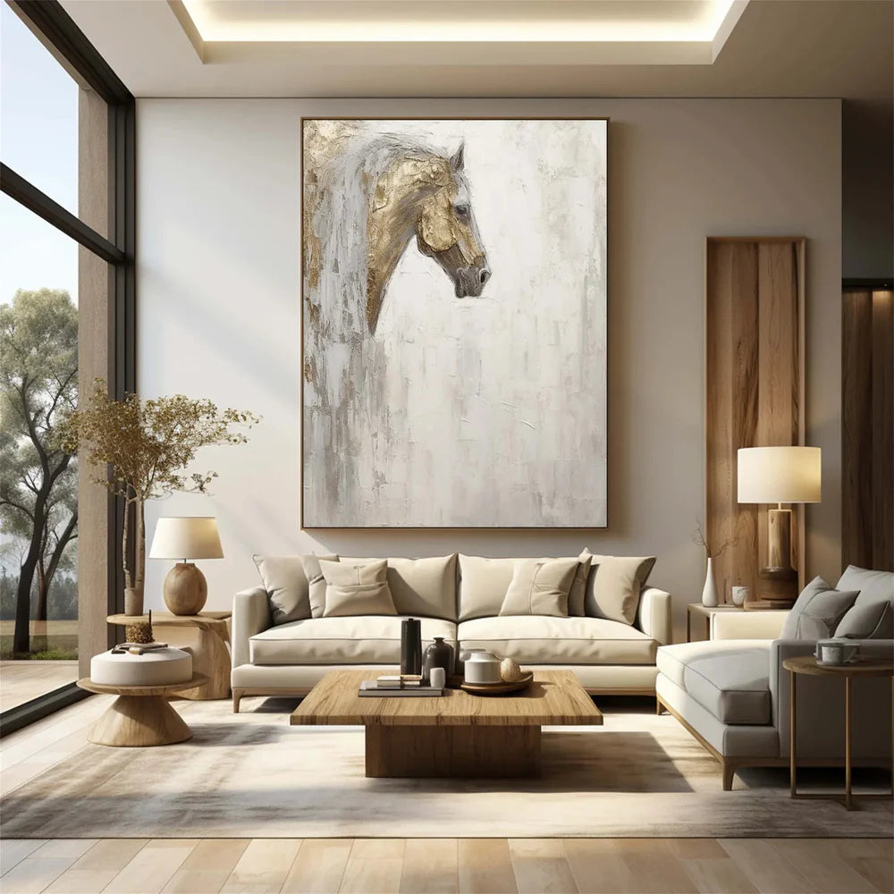 Animal Textured Canvas Art Painting #AC017