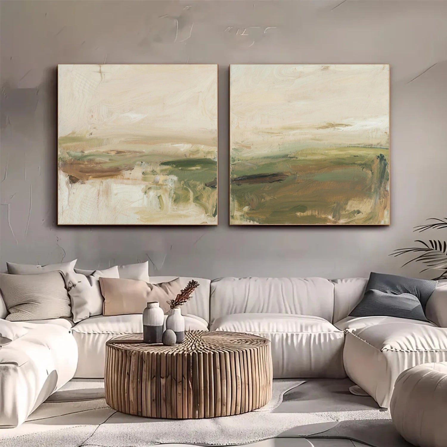 Abstract Canvas Wall Art Set of 2 #AP269
