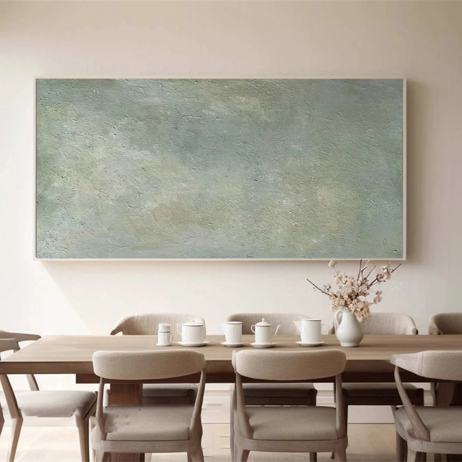 Green Minimalist Canvas Art #MT150