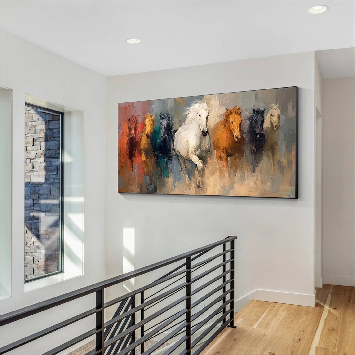 Abstract Animal Horse Wall Art #AC097