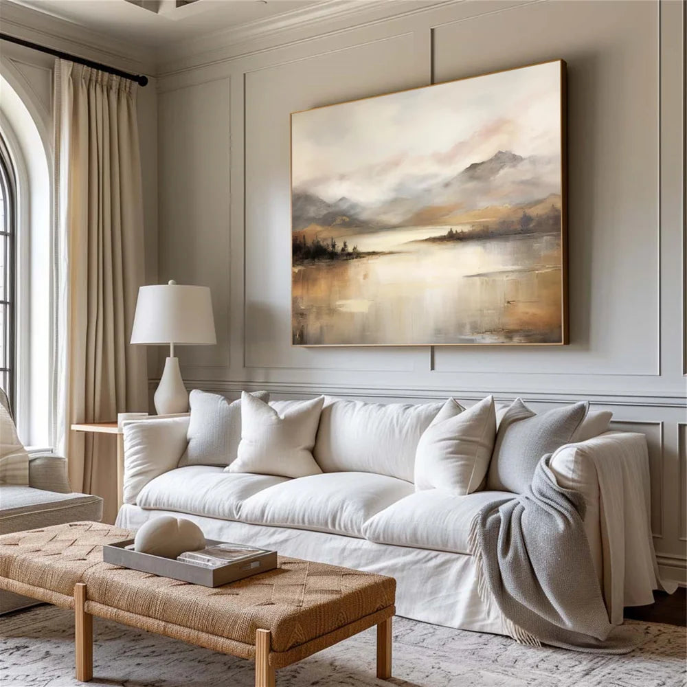 Abstract Mountain Canvas Art #MO028