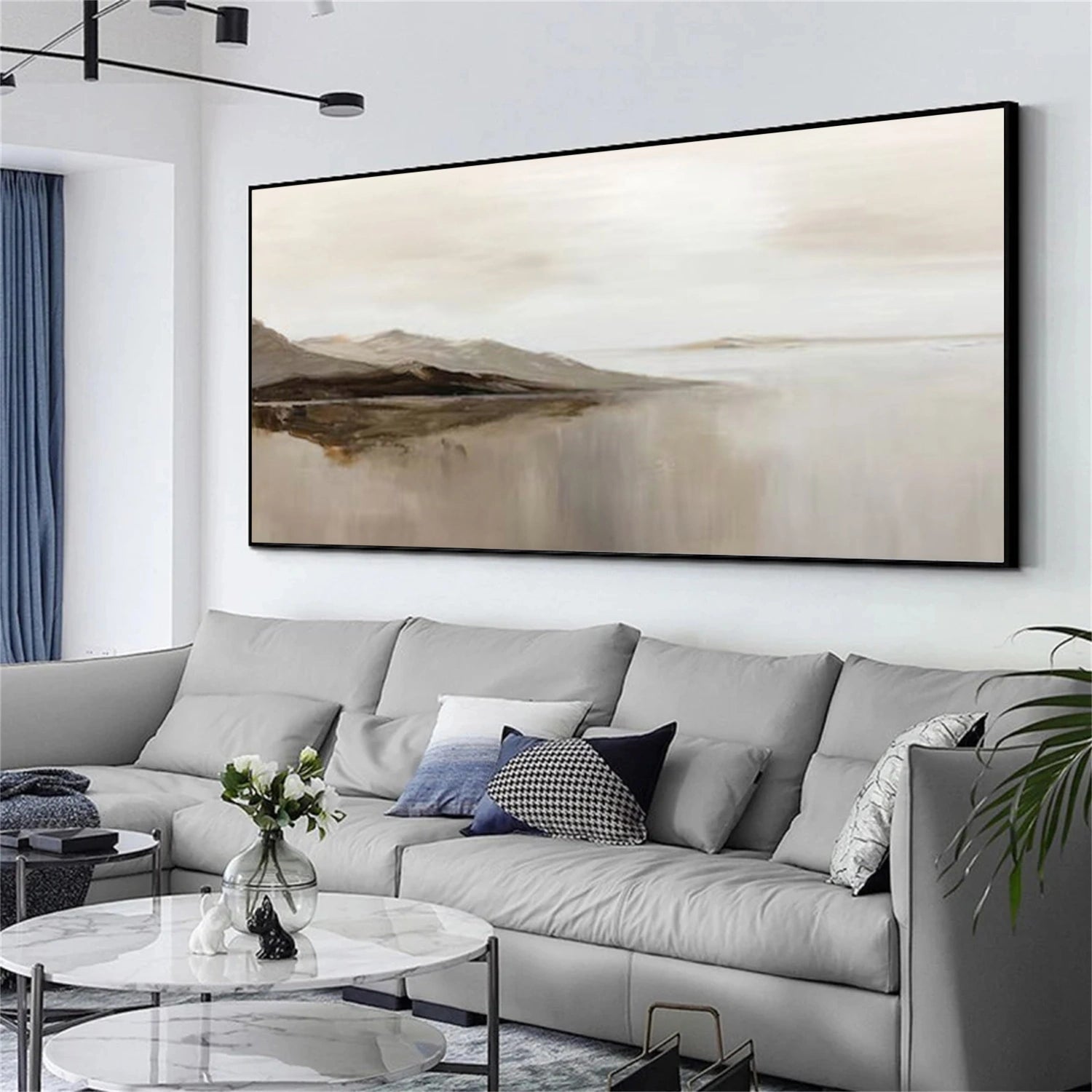 Abstract Mountain Canvas Art #MO058