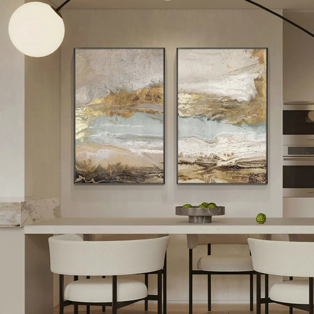 Abstract Painting Canvas Set of 2 #AP201