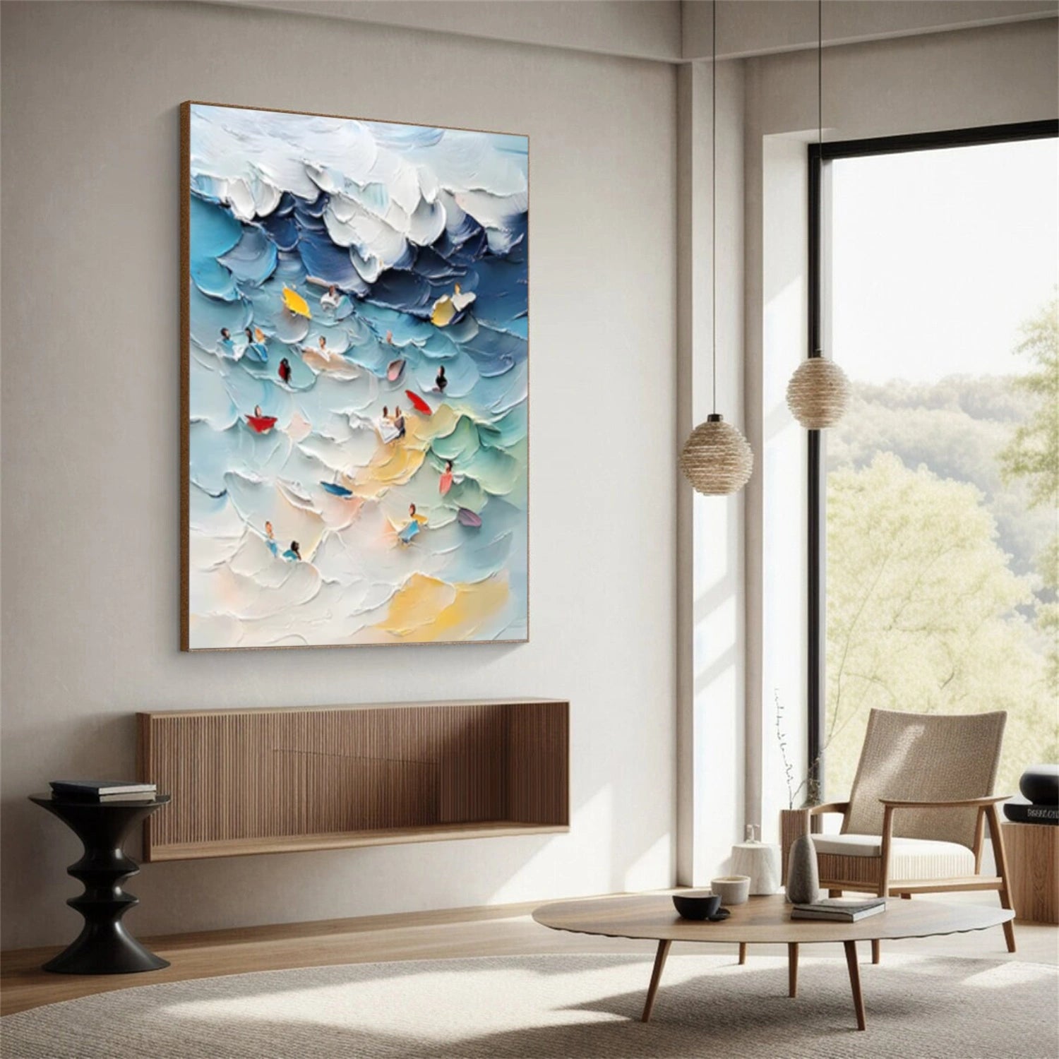 Swimming Sport Textured Wall Art #MS009