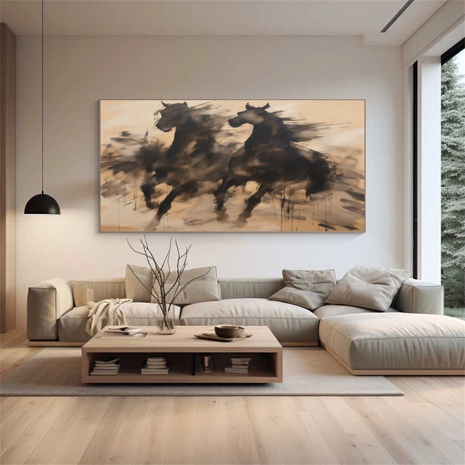 Abstract Animal Horse Wall Art #AC044